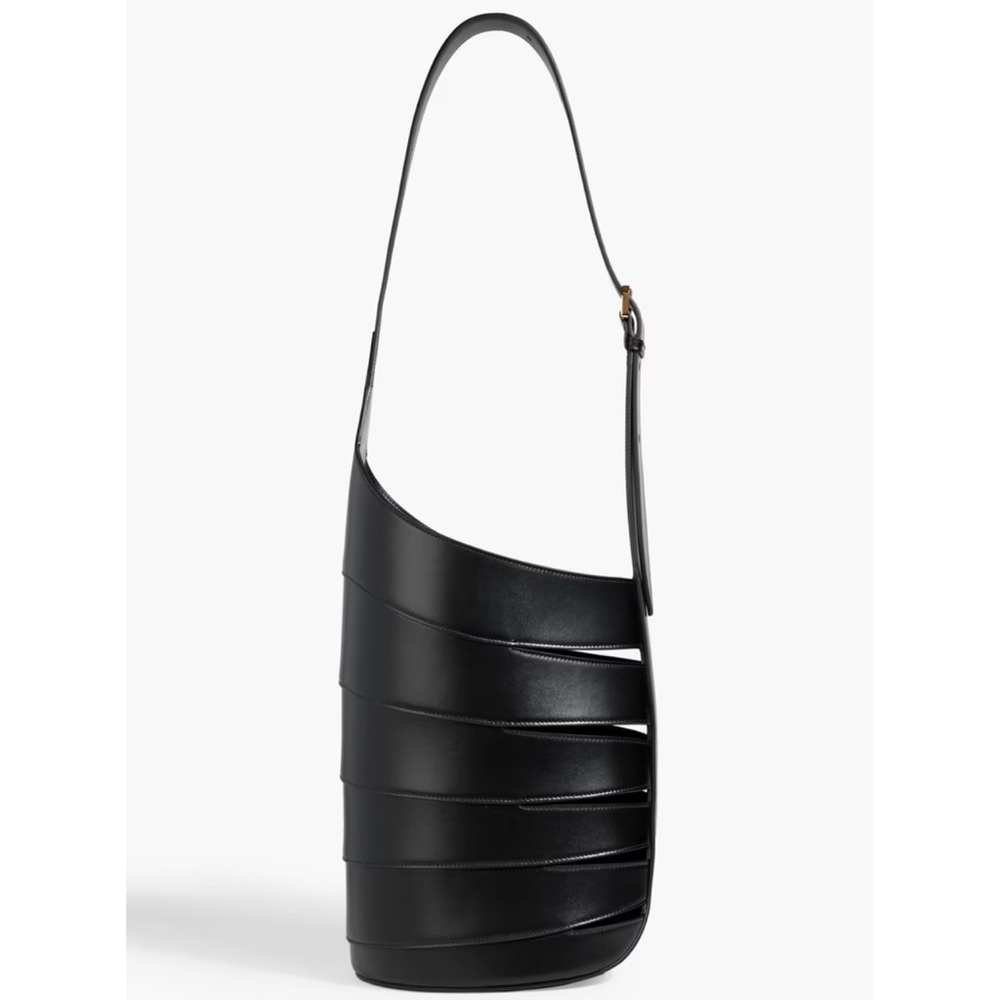 ALAIA Babel Medium Cutout Sleek Black Shoulder Bag